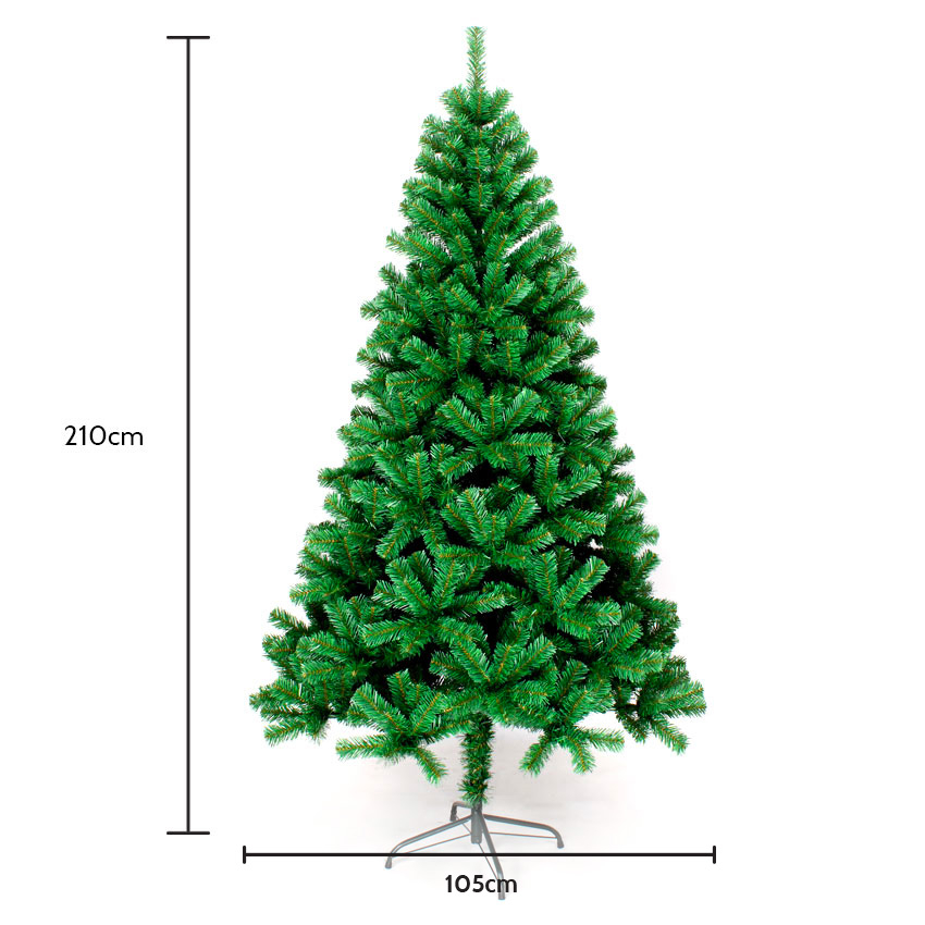 Künstlicher Weihnachtsbaum Grün Realistischer Effekt 210cm Artificiale Gothenburg